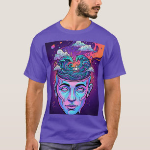 Camiseta Arte Pop Mentalidade Oceânica Surrealista