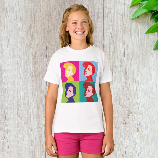 Camiseta Arte Pop Mulheres Retro (Criador carregado)