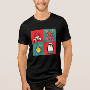 Camiseta Arte Pop Natal Paz Amor Alegria