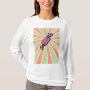 Camiseta Arte Pop Vintage de Doce Embrulhado