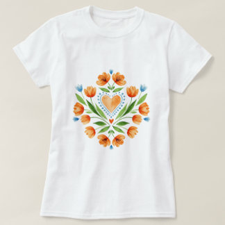 Camiseta Arte popular polonesa tradicional