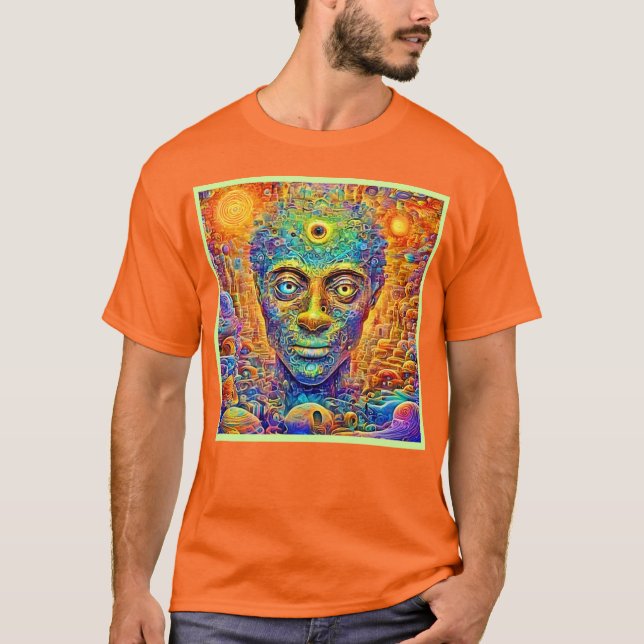 Camiseta Arte Psicodélica da Mente (Frente)