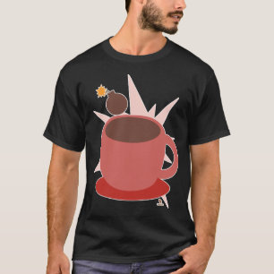 Camiseta Arte quente de chocolate quente