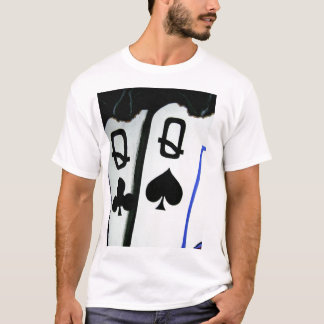 Camiseta Arte quente do póquer das senhoras do Queens