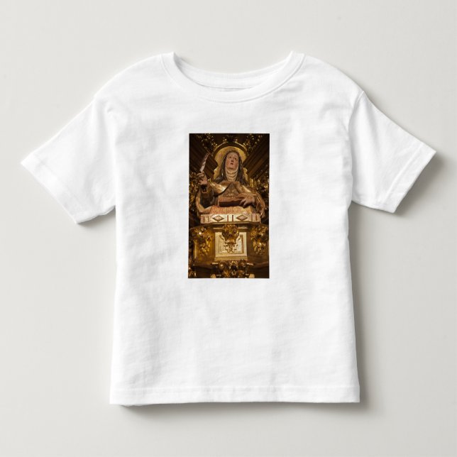 Camiseta Arte religiosa representando Santa Teresa (Frente)