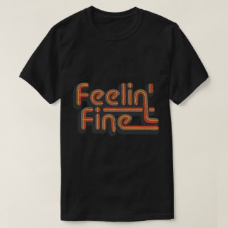 Camiseta Arte Retro Groovy 'Sentindo-se Bem'