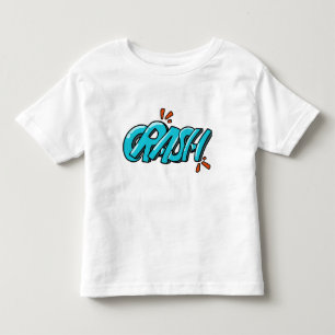 Camiseta Arte Retro Pop CRASH Letreiro Grafite