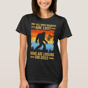 Camiseta Arte Retroativa Sasquatch Disk Golfer Perdido