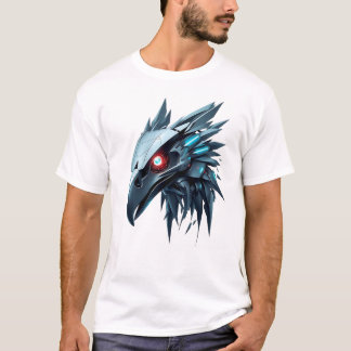 Camiseta Arte Robótica Com A Cara Da Águia