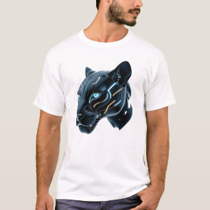 Camiseta Arte Robótica com a Face do Pantera