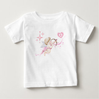 Camiseta Arte Romântica do Dia dos Namorados com Brilho de 
