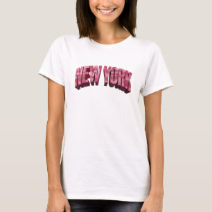 Camiseta Arte Rosa Nova IORQUE Arte Vestível