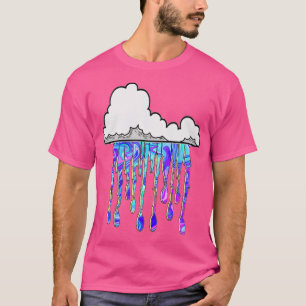 Camiseta Arte roxa na nuvem de grafite por LowEndGraphics 1