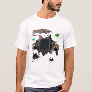 Camiseta Arte Rústica Carro vintage Grunge