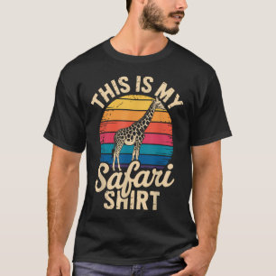 Camiseta Arte Safari Para Amante de Zoológico Africano