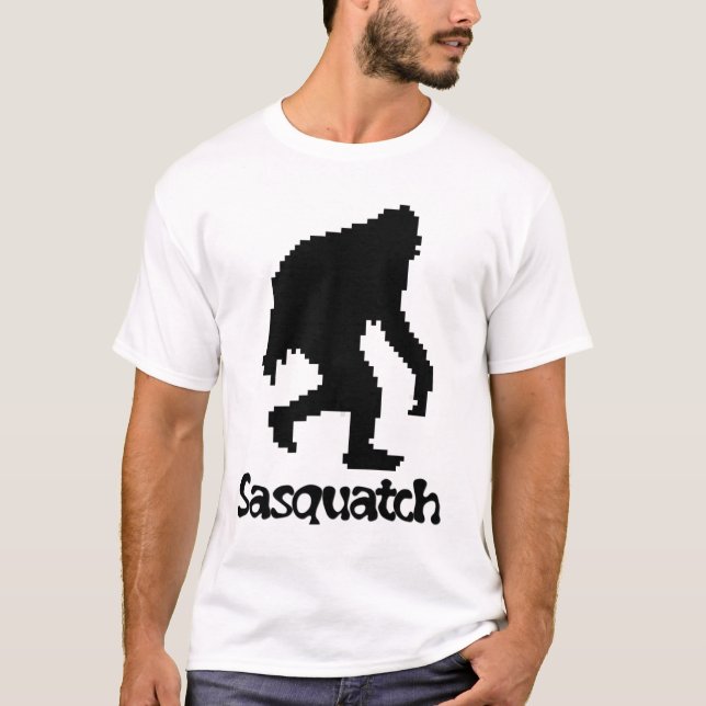 Camiseta Arte Sasquatch do pixel (Frente)