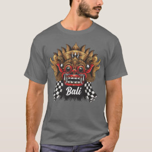 Camiseta Arte sobre a cultura de máscaras balinesas em Bali