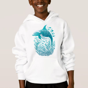 Camiseta Arte sobre a vida marinha Design de gráfico de g