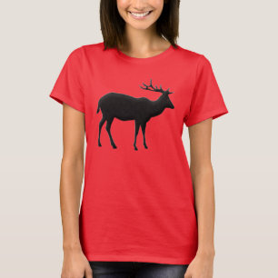 Camiseta Arte sobre a vida selvagem de Deer Stag, com antle