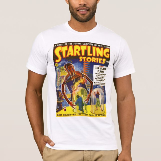 Camiseta Arte SOBRESSALTADO da capa de revista da polpa do (Frente)