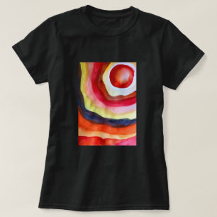 Camiseta Arte solar com cor d'água