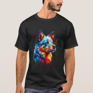 Camiseta Arte Splash Australian Cattle Dog