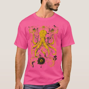 Camiseta Arte Steam Punk Octopus Steampunk