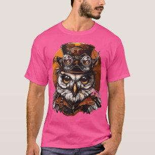Camiseta Arte Steam Punk Owl Steampunk