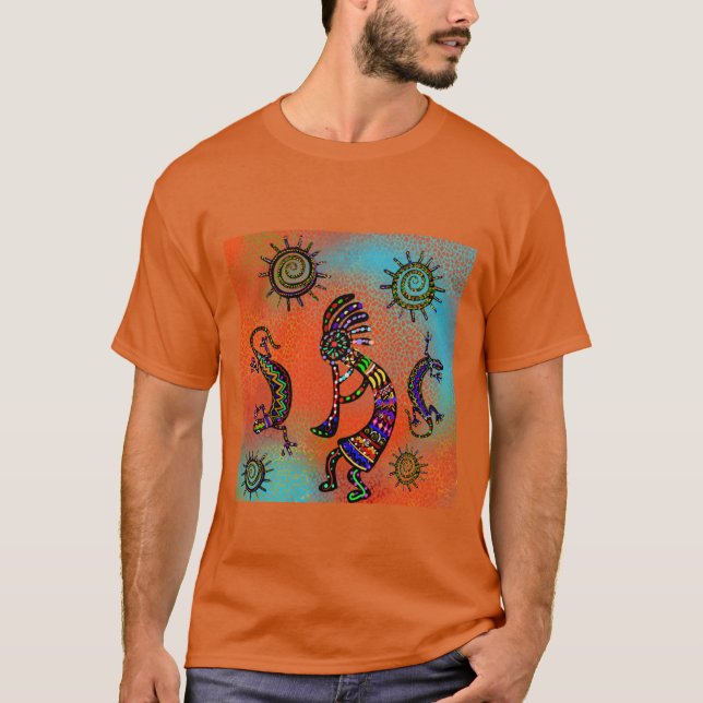 CAMISETA ARTE SUDOESTE KOKOPELLI (Frente)