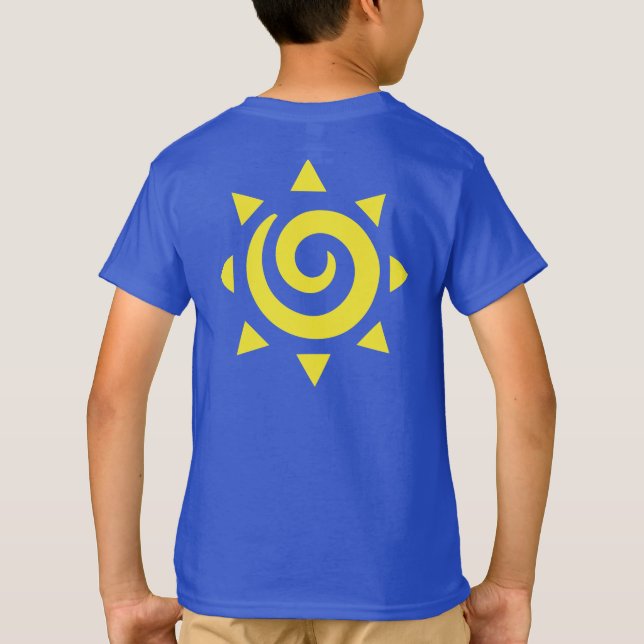 Camiseta Arte Sun Espiral Radiante (Verso)