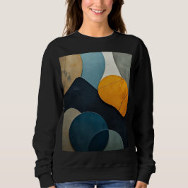 Camiseta Arte Texturizada com Formas Geométricas Abstratas 
