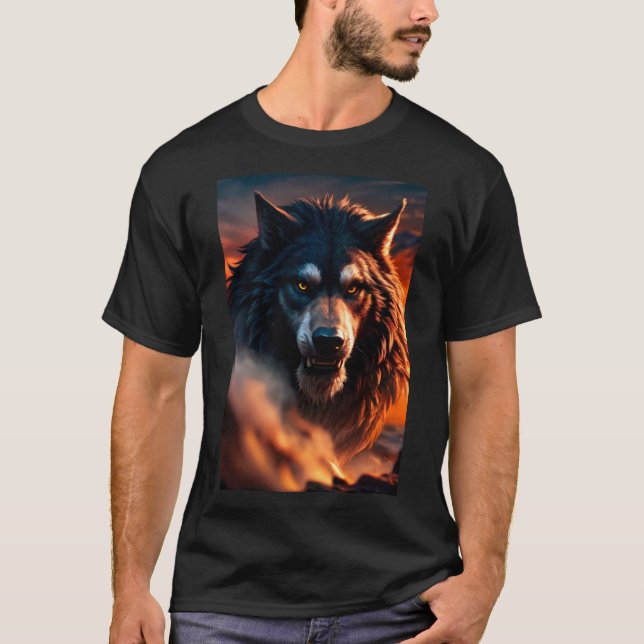 Camiseta Arte Therian Furry Furry legal Werewolf (Frente)
