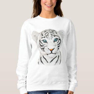 Camiseta Arte Tigre Branco fofinho - Arte Fria