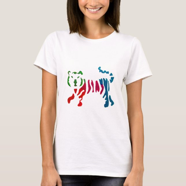 Camiseta Arte-tigre-striptease (Frente)