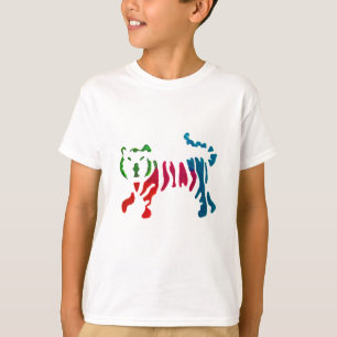 Camiseta Arte-tigre-striptease
