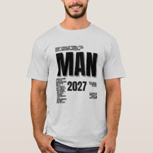 Camiseta Arte Tipográfica de Declaração de Moda Inspiradora