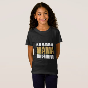 Camiseta Arte tipográfica de mãe-urso fofa minimalista