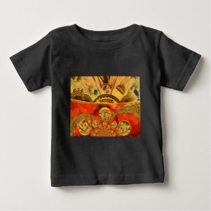 Camiseta Arte tradicional africana ouro
