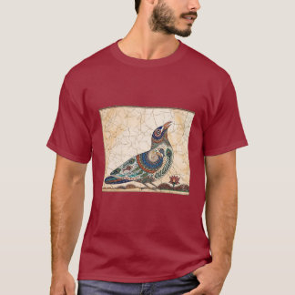 Camiseta Arte Tradicional Indiana de Pássaros Folk - Triba
