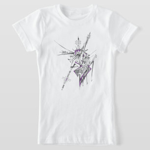 Camiseta Arte Tribal Abstrata Colorida Eclética
