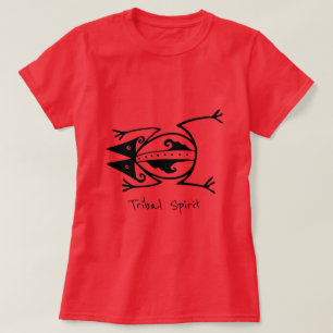 Camiseta Arte tribal do animal do sapo do slogan tribal do