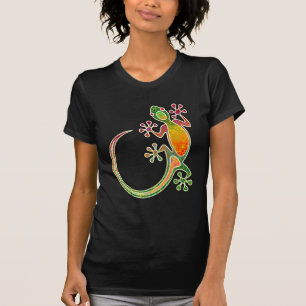 Camiseta Arte tribal floral do geco