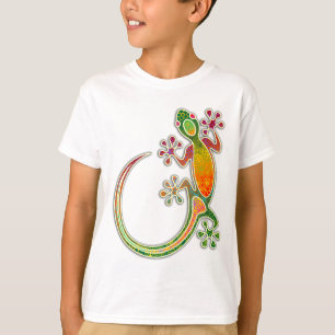 Camiseta Arte tribal floral do geco