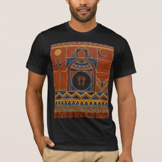 Camiseta Arte Tribal Warli Templo Mahakal Ujjain - Étnico E