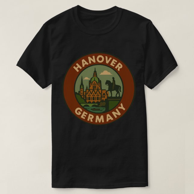 Camiseta Arte Urbana de Hanôver Alemanha (Frente do Design)