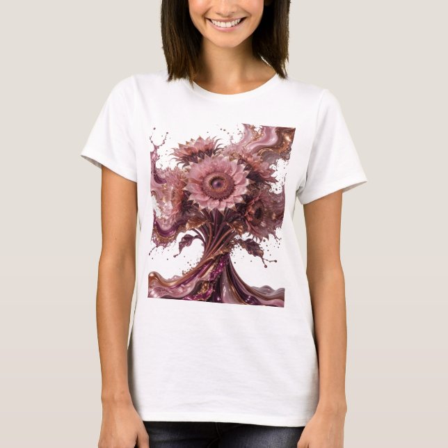 Camiseta Arte Usável Classic Silver FLORES EM SUCO (Frente)