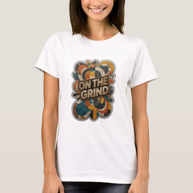 Camiseta Arte Usável Sharp Gold ON THE GRIND (Frente)