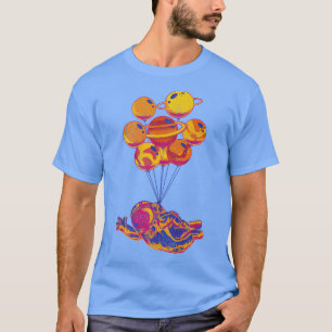 Camiseta Arte Vaporwave de 80 anos Planeta Espacial Exterio