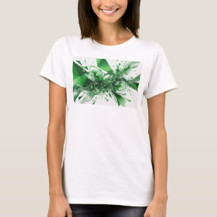 Camiseta Arte Verde ABSTRACTA Impressão de Arte