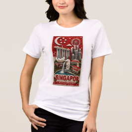 Camiseta Arte Vertical de Referência em Micro Mosaico 3D de